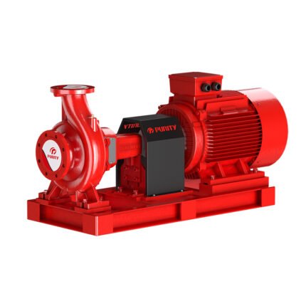 Conjunto de Bomba Centrífuga Grande para Agua con Motor de Inducción